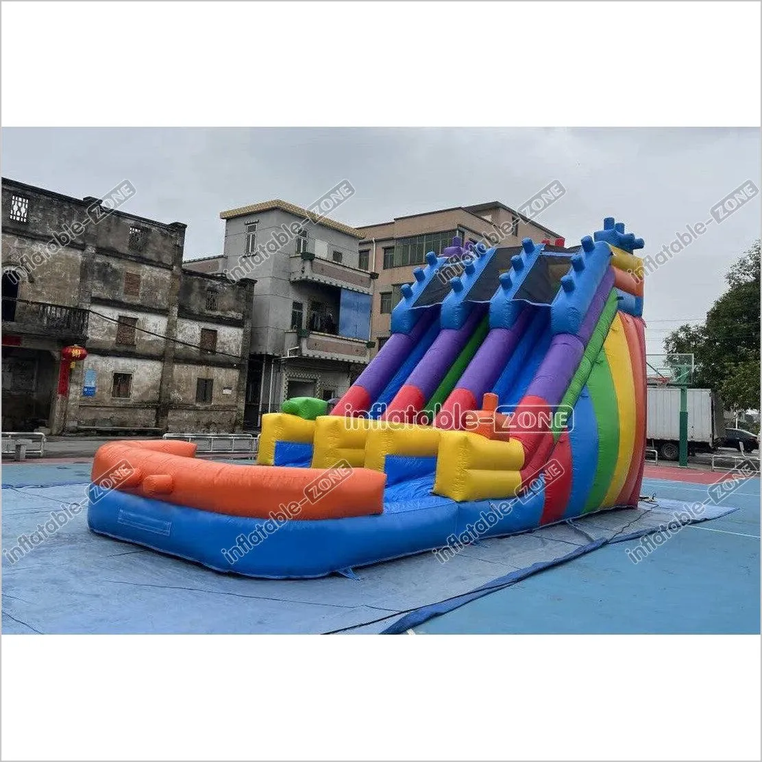 Water Bounce House Inflatable Slip And Slide Happy Inflatable  The Pool