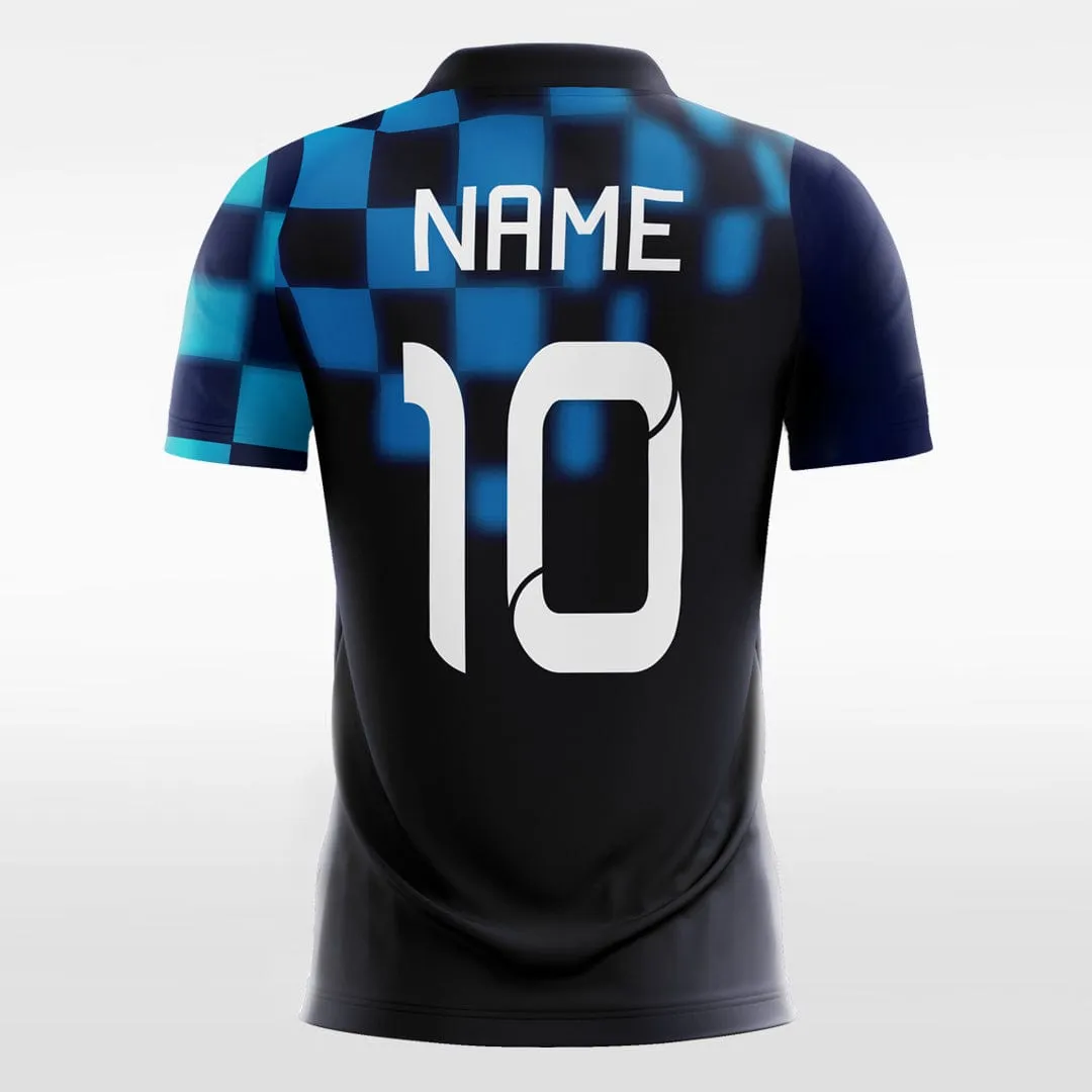 Water Cube 2 - Customized Men's Sublimated Soccer Jersey