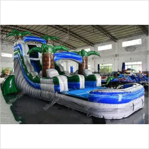 Water Slide Inflatable Slides Jumper Near Me Bounce House Large Pool Nearby Slip