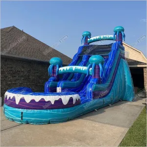 Water Slide Jumping Castle Slip And Inflatables For Adults Near Me Big Blow Up Bounce House Slide