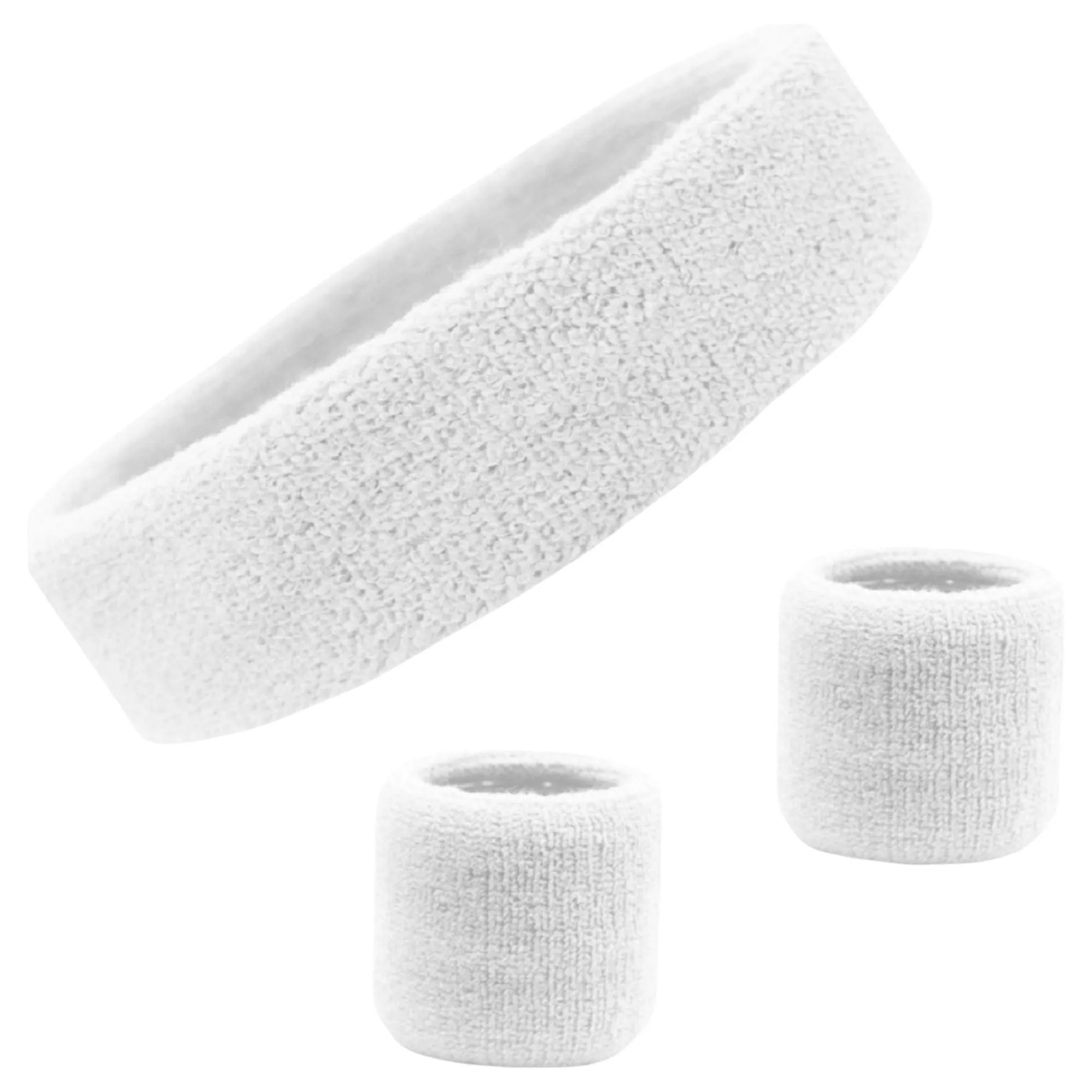 White Sweatband Set