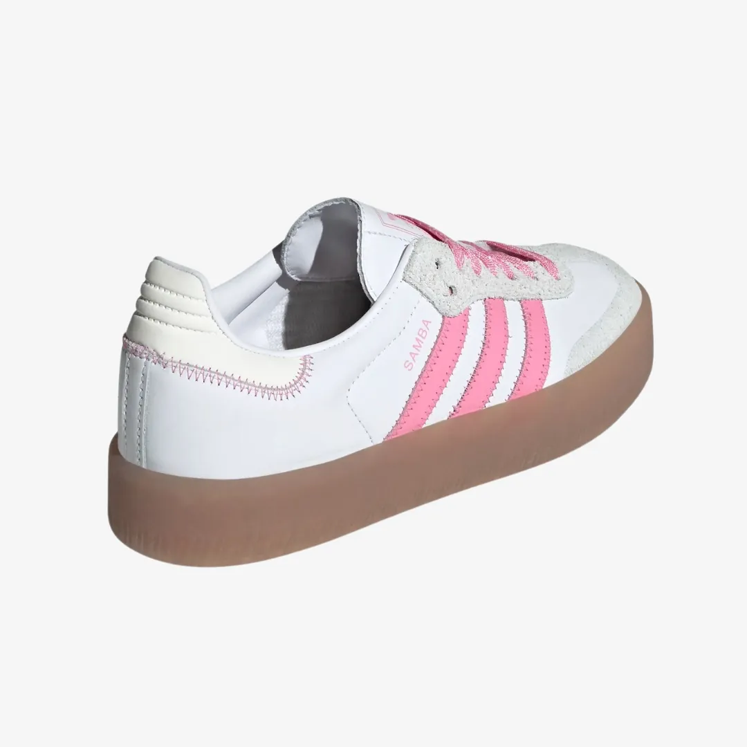 womens adidas sambae (cloud white/bliss pink)