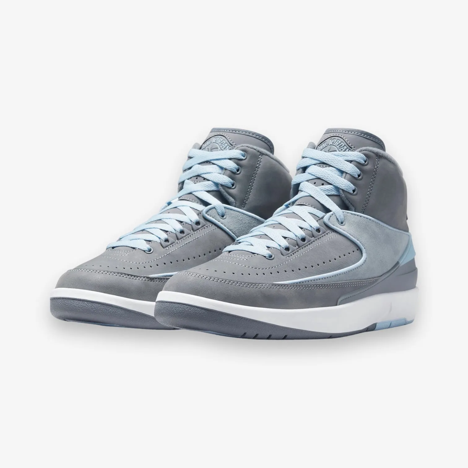 Women's Air Jordan 2 Retro Cool Grey Ice Blue White FB8871-041