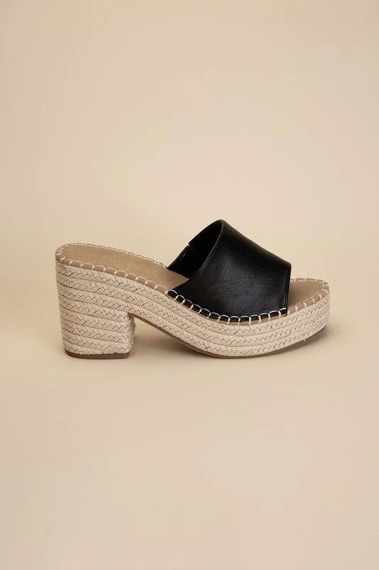 Womens Shoes Espadrille Mule Heels