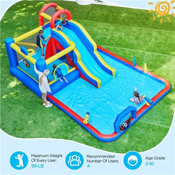 Yaheetech Outdoor Inflatable Water Slide