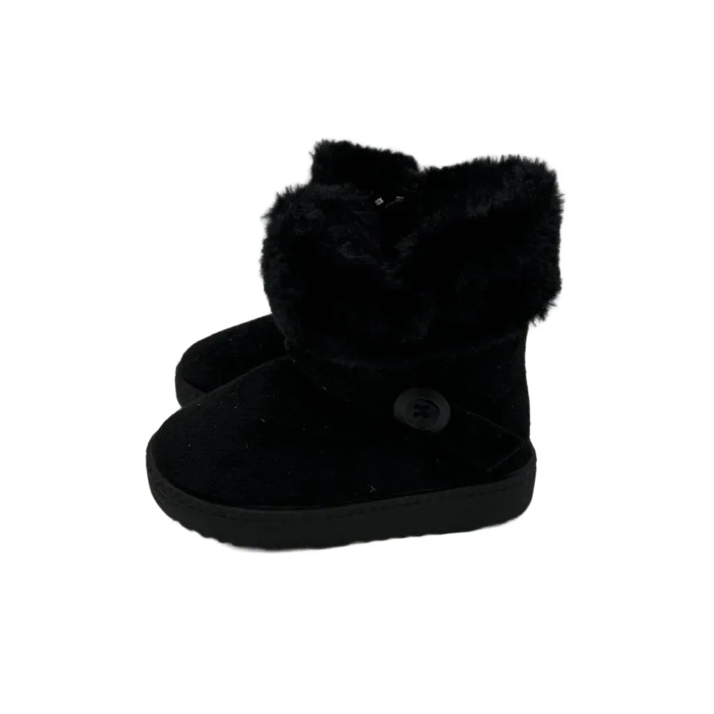 Zip Up Faux Fur Covered Ankle Boot